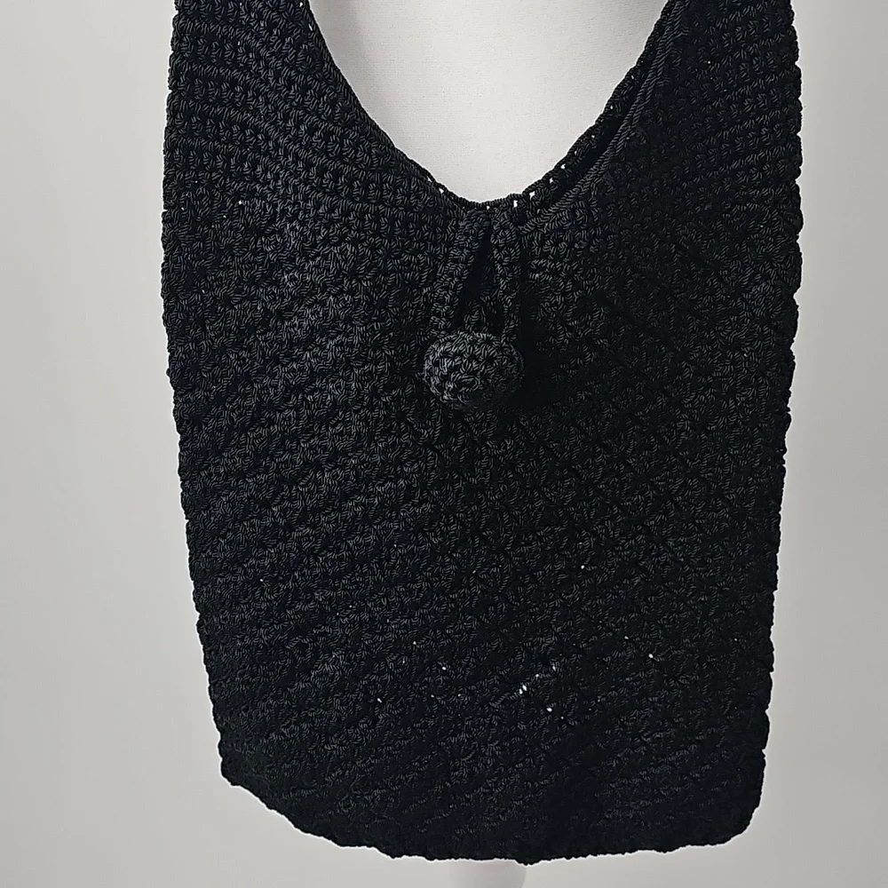 Stunning Crochet Hobo Bag Crossbody Boho Hippie‎ Flowerchild Throwback
